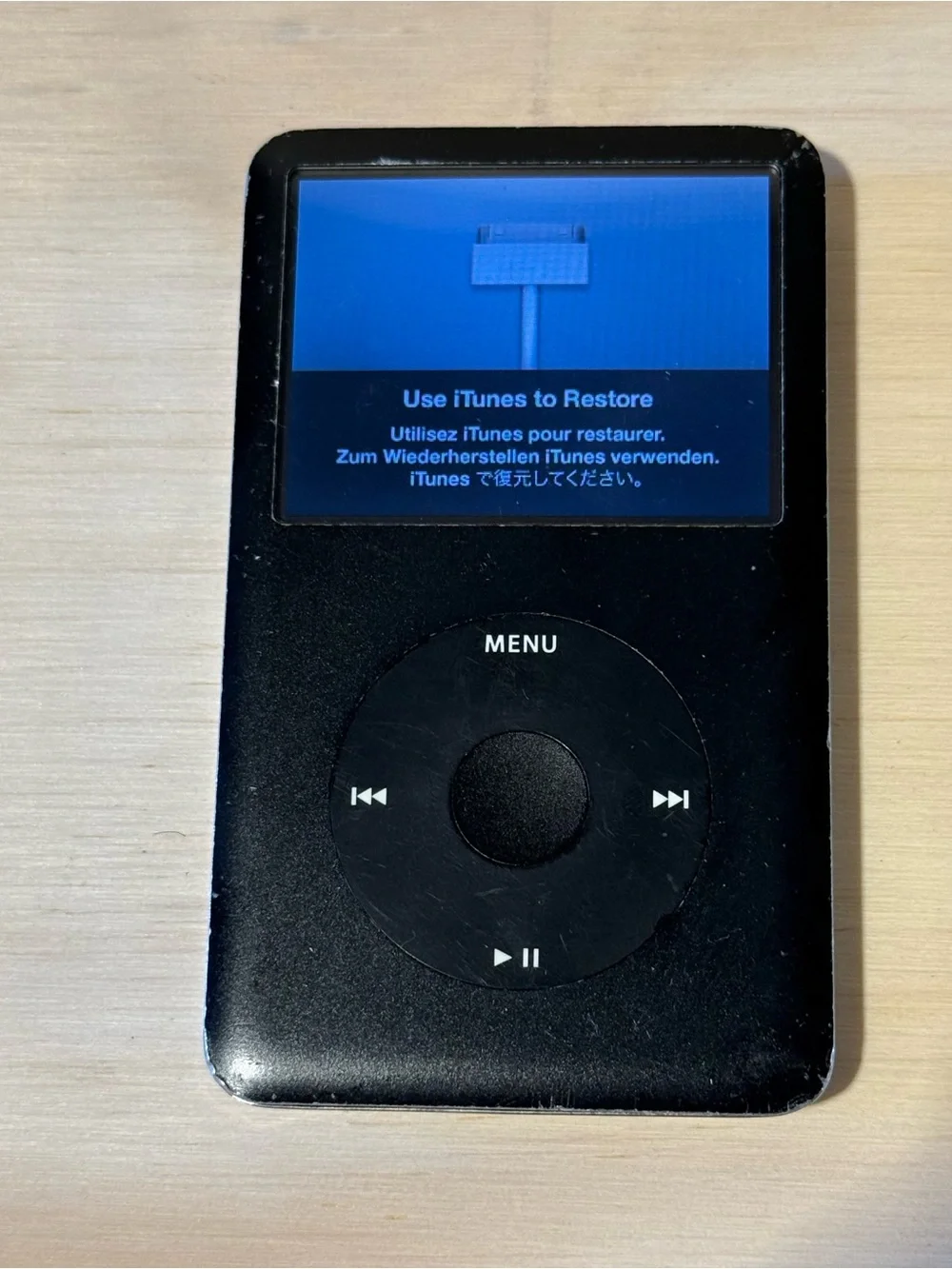 iPod Model:A1136 6thGen 80GB Blk BAD HARD DRIVE/Battery 30m-1Hr For-Parts/Repair